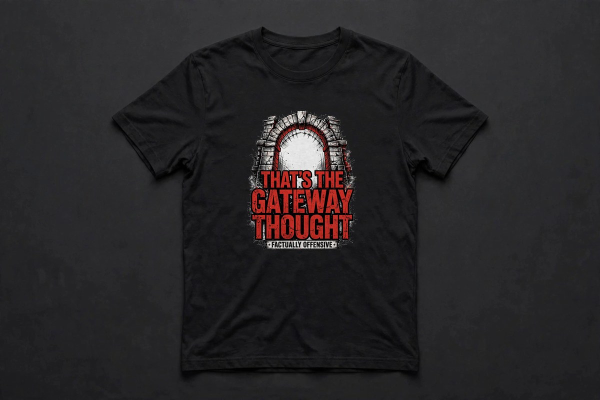 The Gateway Thought — black tee